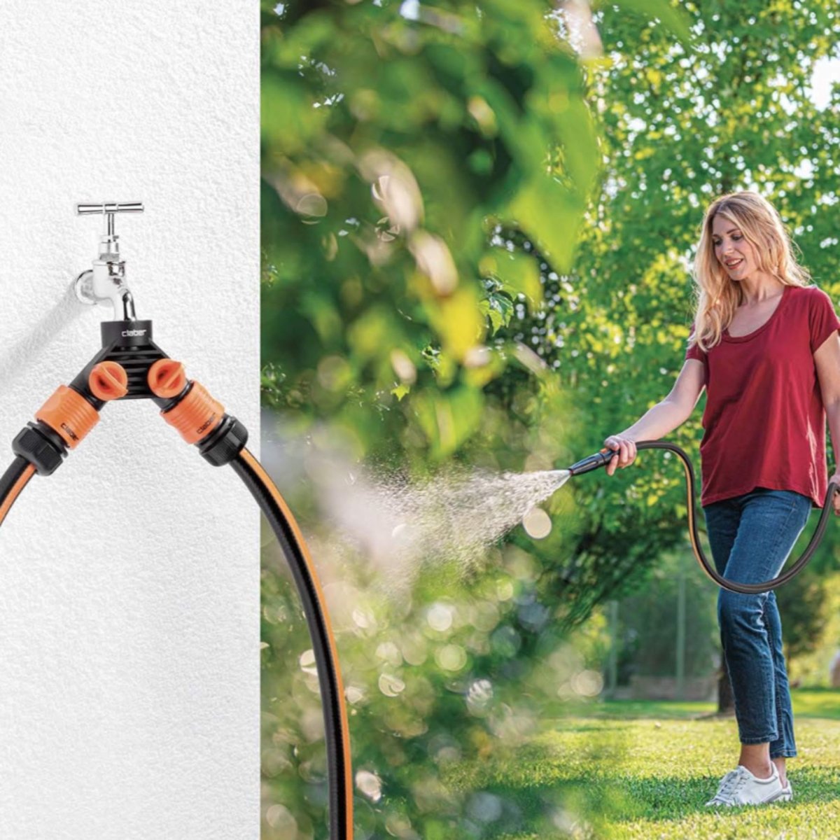 Claber Double Tap Connector