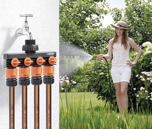 Claber Four - Way Tap Adaptor