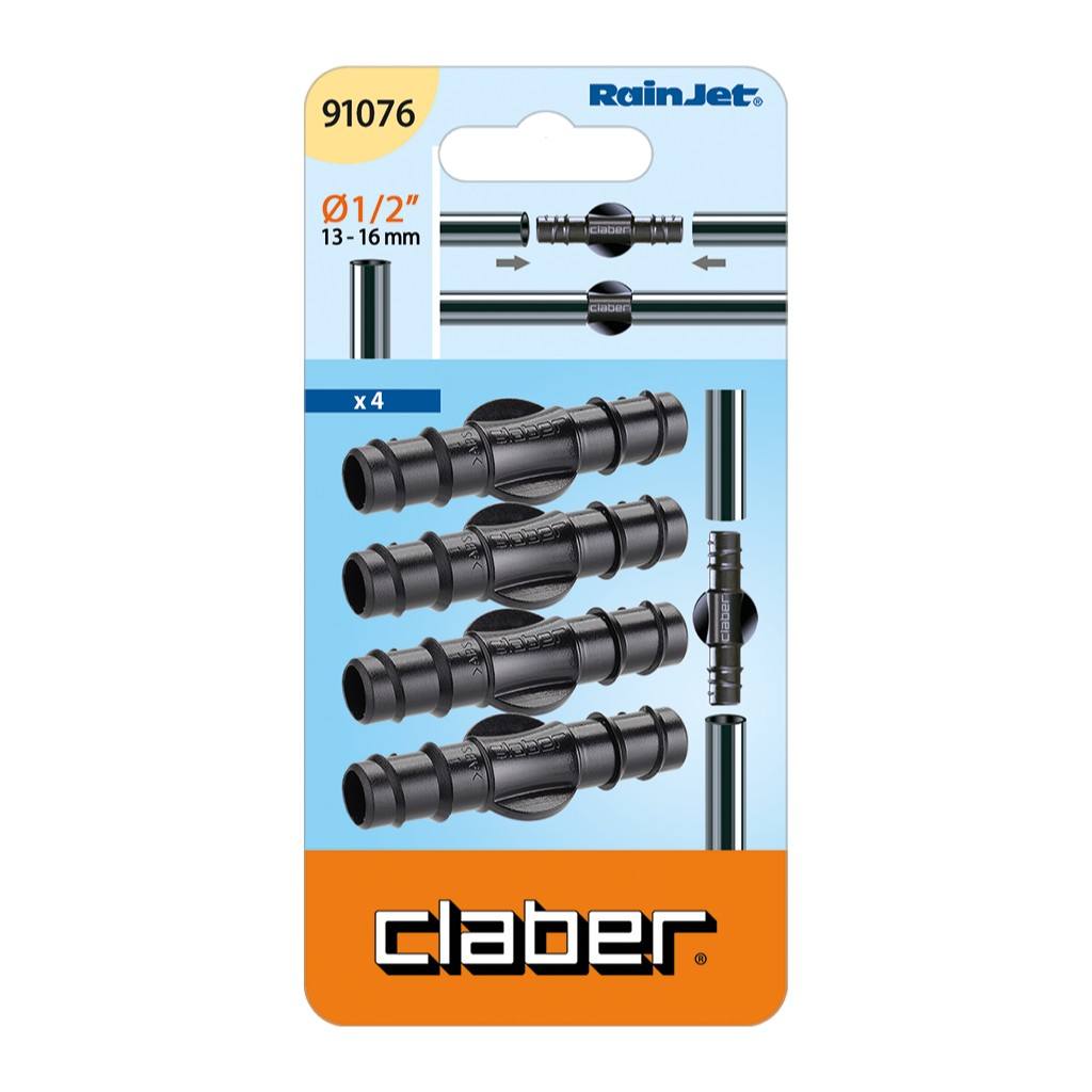 Claber Straight Hose Pipe Connectors