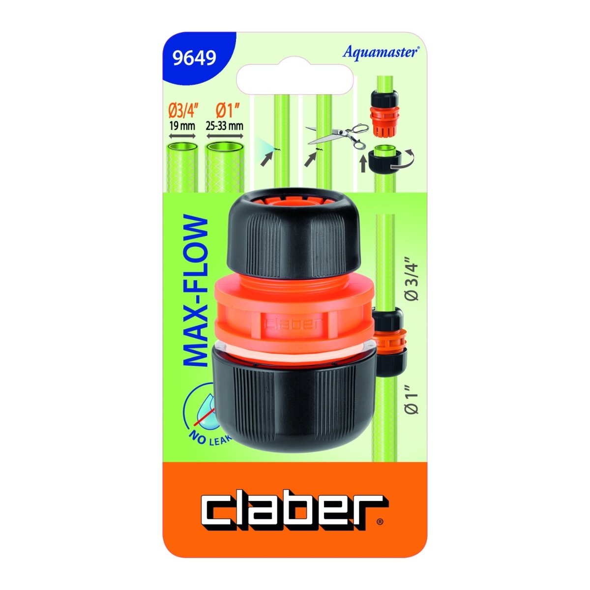 Claber 9649 Max Flow Hose Pipe Mender