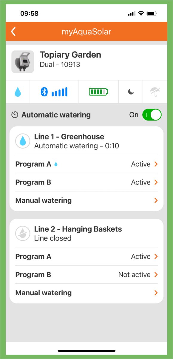 Claber myaquasolar app