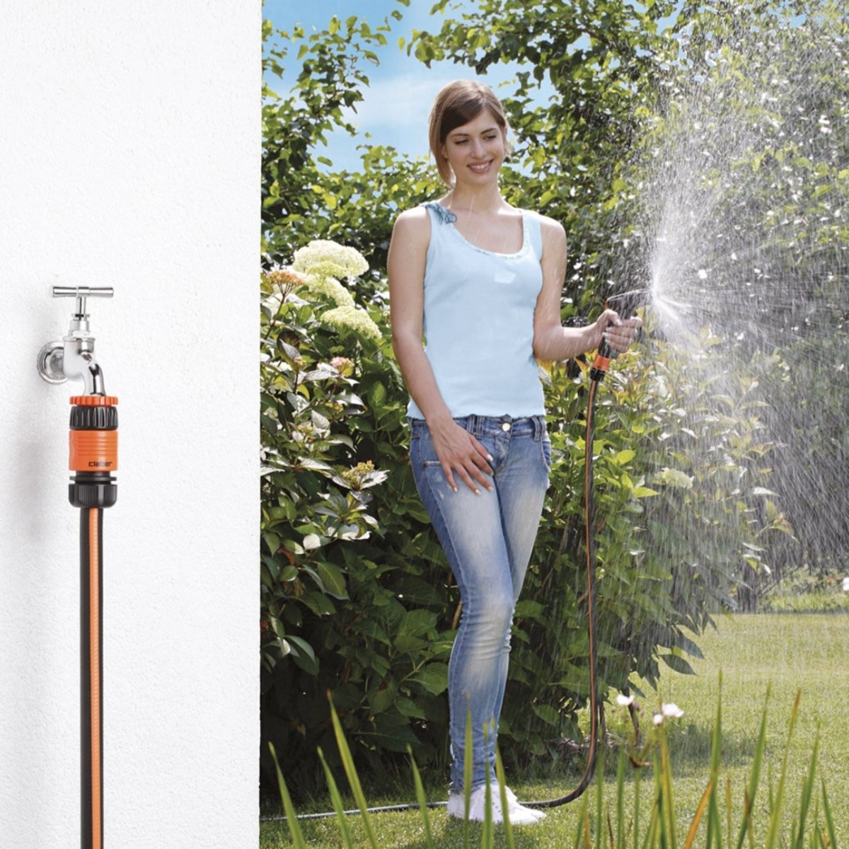 Claber Multi Threaded Tap Connector