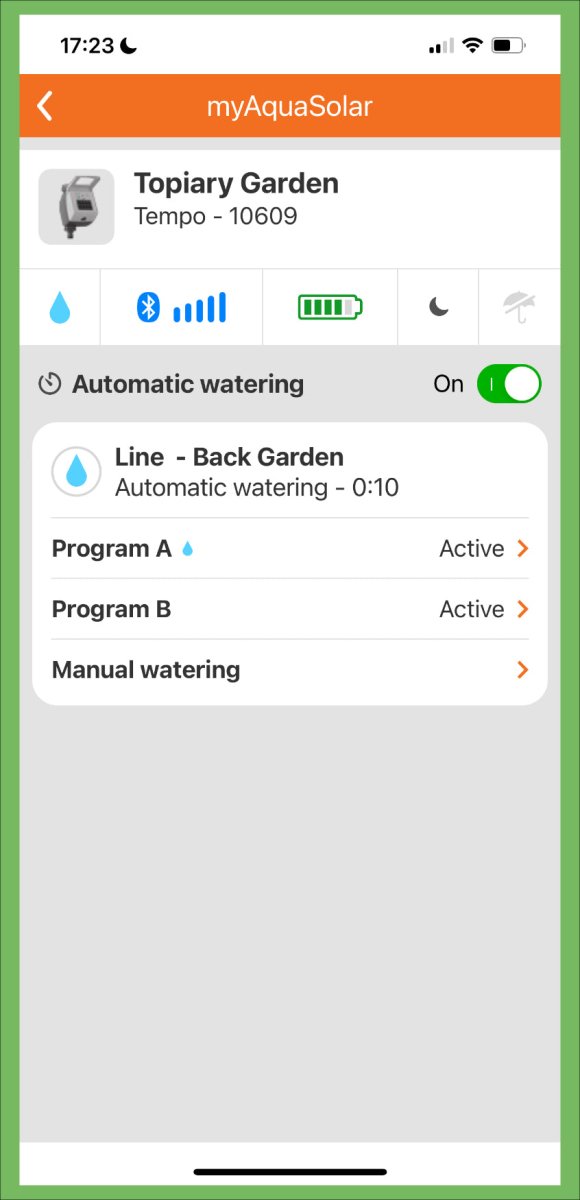 Claber myaquasolar app