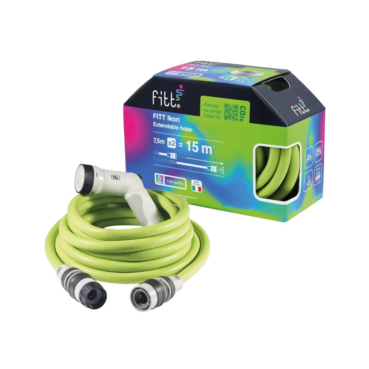 FITT Spa Expandable Hose Pipe Green