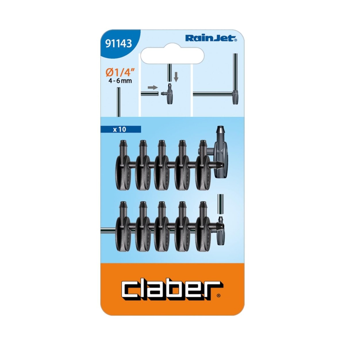 Claber Feeding Tube Elbow Connector