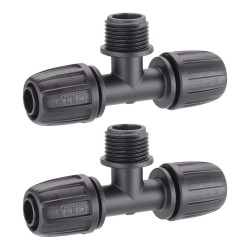 Two Claber 91017 Pop-Up Sprinkler 3-Way Connectors Two Claber 91017 Pop-Up Sprinkler 3-Way Connectors