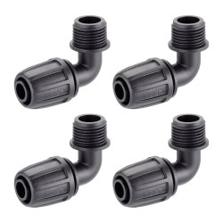 Four Claber 91019  Pop-Up Sprinkler Elbow Connectors Four Claber 91019  Pop-Up Sprinkler Elbow Connectors