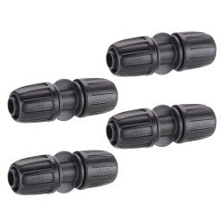 Claber 91023 Straight Hose Pipe Connectors x 4 Claber 91023 Straight Hose Pipe Connectors x 4