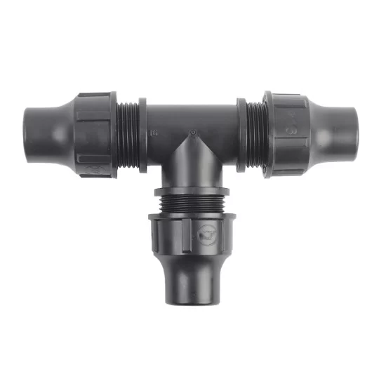 3-Way Tee Threaded Nut Lock Hose Pipe Connectors x 2 3-Way Tee Threaded Nut Lock Hose Pipe Connectors x 2