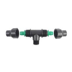 Two Threaded Nut Lock 3-Way Pop-Up Sprinkler Connectors Two Threaded Nut Lock 3-Way Pop-Up Sprinkler Connectors