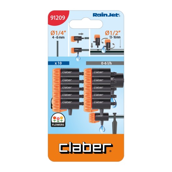 Claber 91209 End Line Drippers | Pack of 10