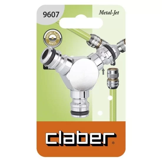 Claber 9607 3-Way Hose Pipe Connector Claber 9607 3-Way Hose Pipe Connector