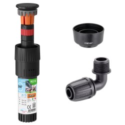 Claber 90210 360° Pop-Up Sprinkler, Elbow Connector & Collar Guard Bundle Claber 90210 360° Pop-Up Sprinkler, Elbow Connector & Collar Guard Bundle