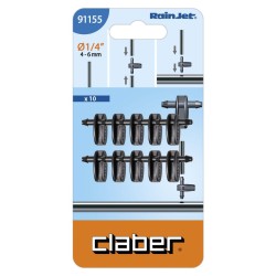 Claber 91155 Feeding Tube 2-Way Coupling Claber 91155 Feeding Tube 2-Way Coupling