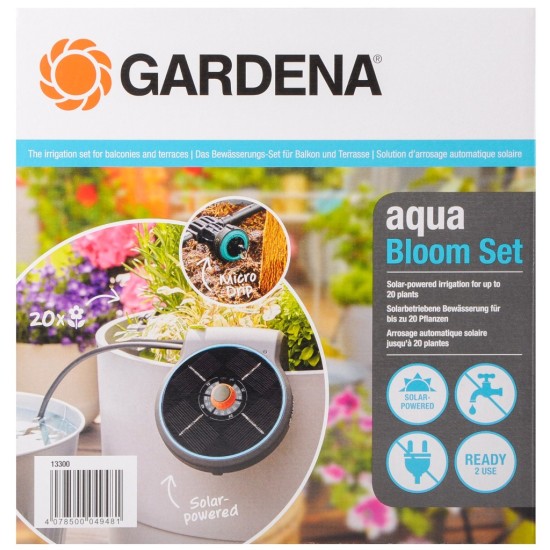 Gardena Aquabloom Solar Irrigation Kit 13300-20