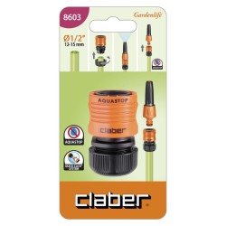 Claber 8603 Aquastop Hose Connector