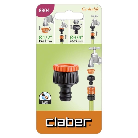 Claber 8804 Multi Threaded Tap Connector