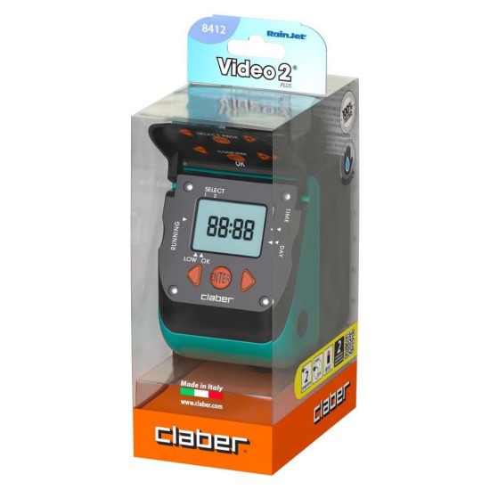 Claber 8412 Aquauno Video-2 Plus Water Timer