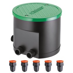 Claber 90829 Hydro 4 Four Zone Water Timer with 5 Connectors Bundle Claber 90829 Hydro 4 Four Zone Water Timer with 5 Connectors Bundle