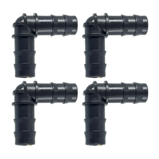 1/2" Elbow Garden Hosepipe Coupling / Connector Pack of 4