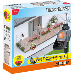 Claber 90766 Timer Drip Kit 20 Logica